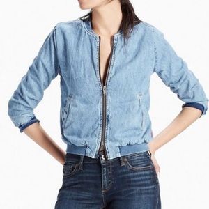 Lucky brand denim bomber jacket